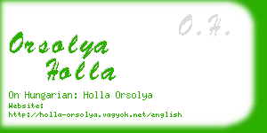 orsolya holla business card